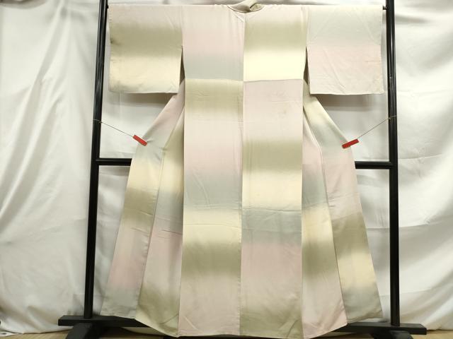 平和屋着物■訪問着 刺繍 霞文 暈し染め 正絹 逸品 DABE8808qa