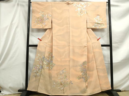 平和屋着物■訪問着 枝葉文 葡萄 暈し染め 金銀彩 正絹 逸品 DABE8811qa