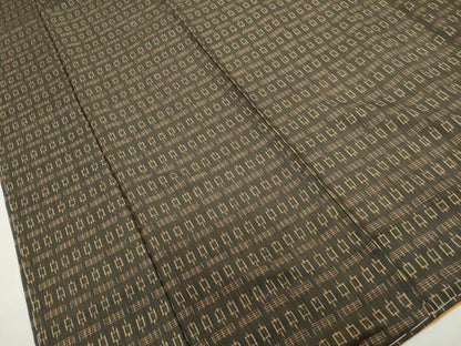 平和屋着物■上質な紬 幾何学文 正絹 逸品 DABE8833qa