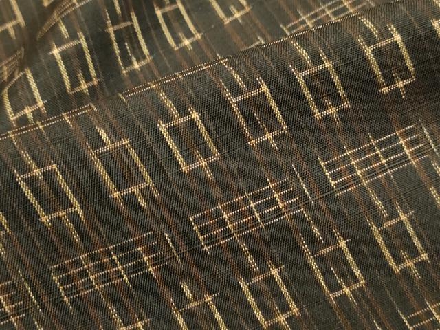 平和屋着物■上質な紬 幾何学文 正絹 逸品 DABE8833qa