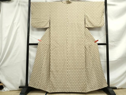 平和屋着物■小紋 籠目文 洗える着物 DABE8835qa