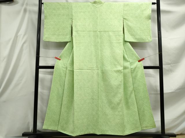 平和屋着物■大変加工の良い総絞り小紋 正絹 逸品 DABE8838qa
