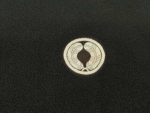 平和屋着物■豪華黒留袖 駒刺繍 立波片輪車文 暈し染め 金彩 正絹 逸品 DABE8839qa