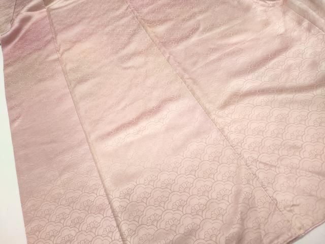 平和屋着物■上質な小紋 青海波花文 暈し染め 正絹 逸品 DABE8850qa