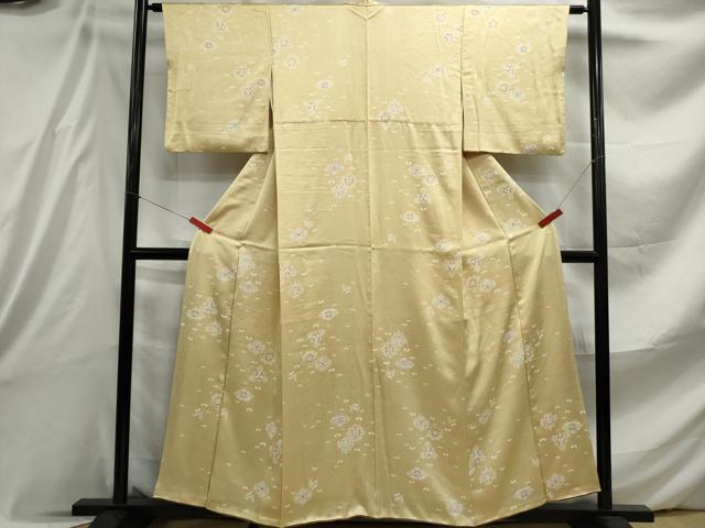 平和屋着物□上質な小紋 地紙舞花文 正絹 逸品 DABE8852qa