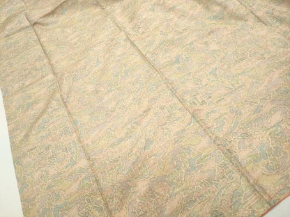 平和屋着物■上質な紬　風景文　正絹　逸品　DABE8853qa