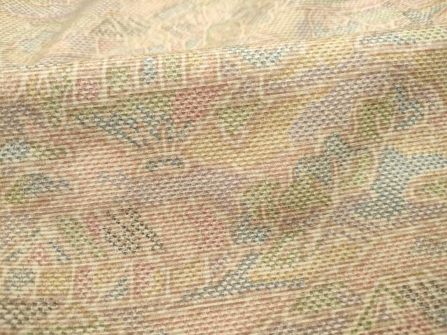 平和屋着物■上質な紬　風景文　正絹　逸品　DABE8853qa