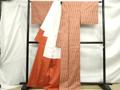 平和屋着物■上質な紬 間道 正絹 逸品 DABE8855qa