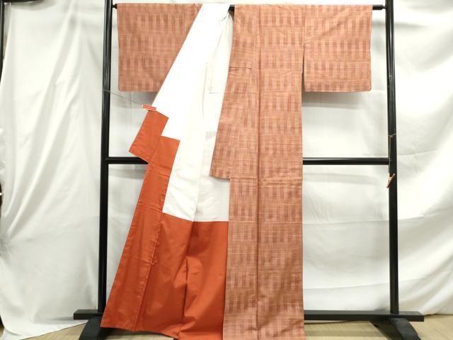 平和屋着物■上質な紬 間道 正絹 逸品 DABE8855qa