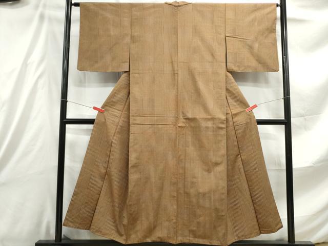 平和屋着物■上質な紬 間道 正絹 逸品 DABE8857qa