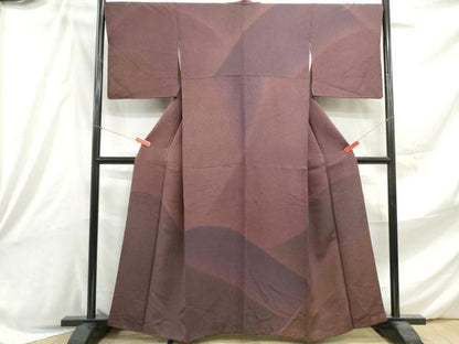 平和屋着物■訪問着　霞重ね山シルエット文　暈し染め　正絹　逸品　DABE8861qa