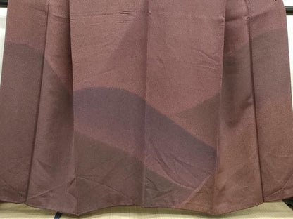 平和屋着物■訪問着　霞重ね山シルエット文　暈し染め　正絹　逸品　DABE8861qa