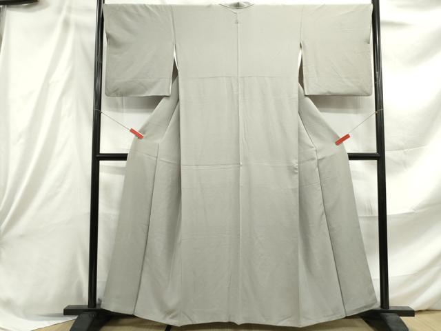 平和屋着物●上質な色無地　利休鼠色　正絹　逸品　AABG2676ck 平和屋着物□上質な色無地 利休鼠色 正絹 逸品 DABE8864qa