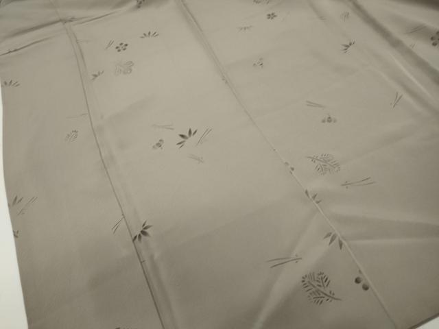 平和屋着物■上質な小紋 作家物 舞笹花文 正絹 逸品 DABE8865qa