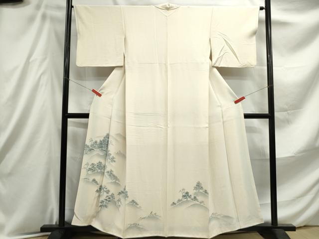 平和屋着物■訪問着 重ね山樹林文 暈し染め 正絹 逸品 DABE8881qa
