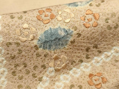 平和屋着物■訪問着 絞り 刺繍 道長舞花文 金彩 正絹 逸品 DABE8885qa
