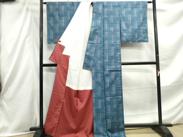 平和屋着物■上質な紬 間道 正絹 逸品 DABE8894qa