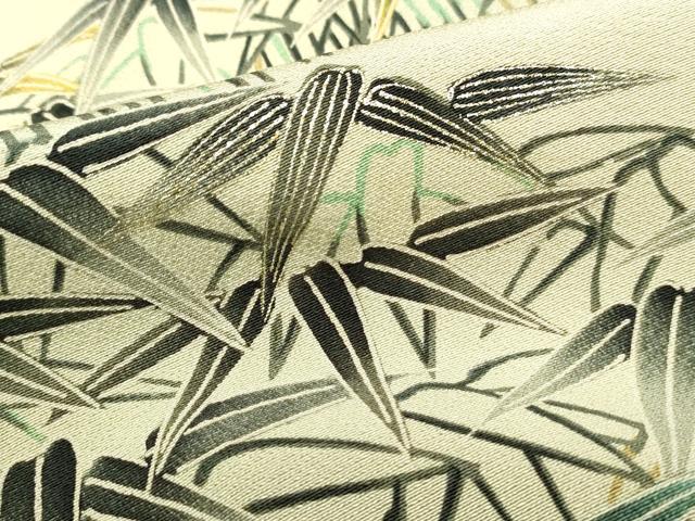 平和屋着物■訪問着 笹葉尽くし 暈し染め 金彩 正絹 逸品 DABE8905qa