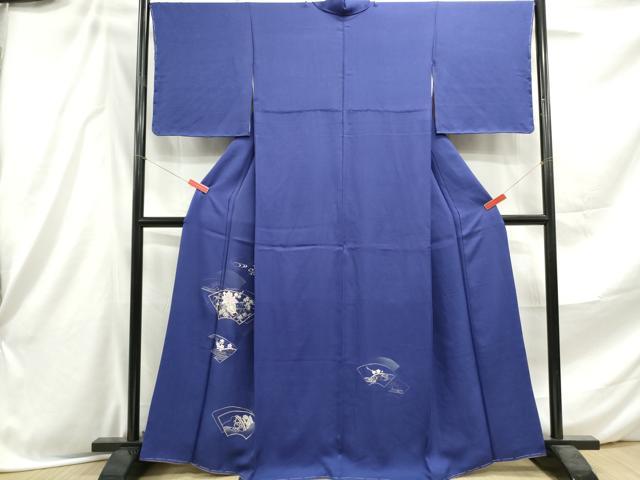 平和屋着物■訪問着 刺繍 流水地紙花文 暈し染め 金銀糸 正絹 逸品 DABE8907qa