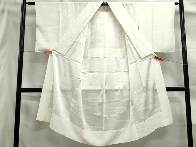 平和屋着物■長襦袢 無双仕立て 流水地紋 正絹 逸品 DABE8911qa