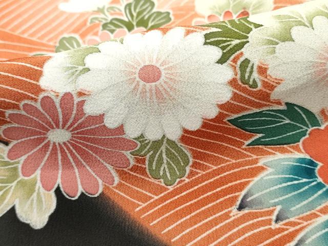 平和屋着物●豪華黒留袖　立波花鳥文　仮絵羽　正絹　逸品　未使用　DABC2955ud 平和屋着物○豪華黒留袖 立波花鳥文 仮絵羽 正絹 逸品 未使用