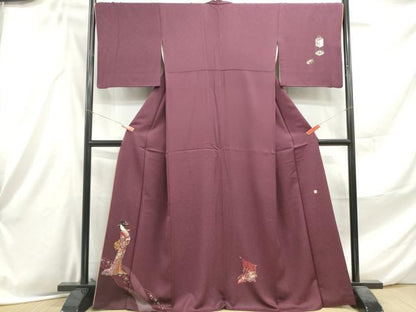 平和屋着物■訪問着 作家物 几帳人物文 金彩 正絹 逸品 DABE8920qa