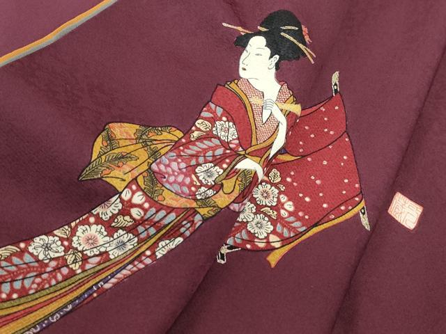 平和屋着物■訪問着 作家物 几帳人物文 金彩 正絹 逸品 DABE8920qa