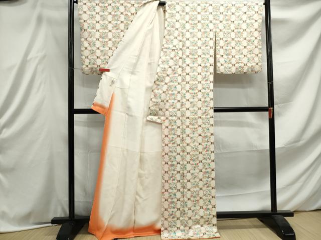 平和屋着物■上質な小紋 天井花丸文 やまと誂製 正絹 逸品 DABE8937qa