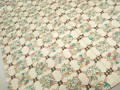 平和屋着物■上質な小紋 天井花丸文 やまと誂製 正絹 逸品 DABE8937qa