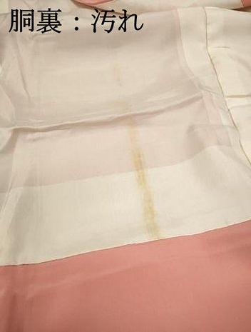 平和屋着物■上質な色無地 流水草葉地紋 薄紅色 正絹 逸品 DABE8944qa