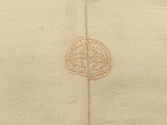平和屋着物■訪問着 作家物 紬地 草花文 正絹 逸品 DABE8965qa