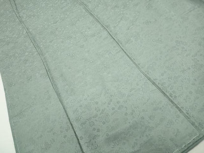 平和屋着物■上質な色無地 松竹梅 錆青磁色 正絹 逸品 DABE8979qa