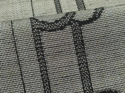 平和屋着物■上質な紬 駒刺繍 幾何学文 金彩 正絹 逸品 DABE8983qa