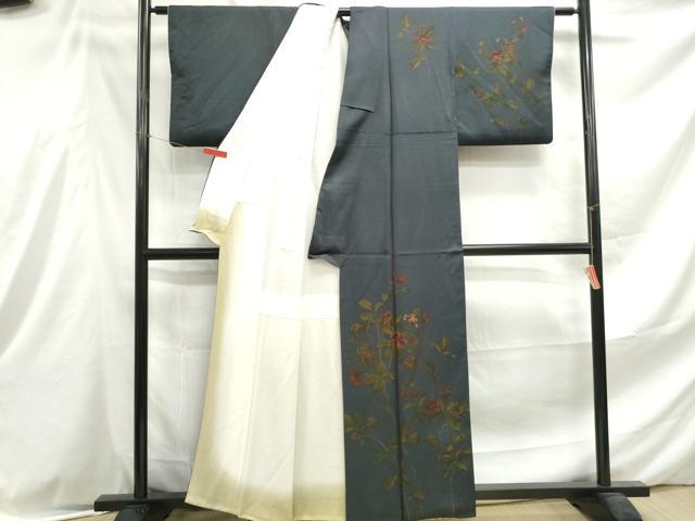 平和屋着物■訪問着 枝花文 正絹 逸品 DABE8989qa