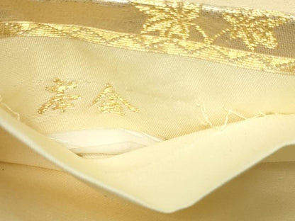 平和屋本店▼六通柄袋帯　唐織　正倉院花文　本金　正絹　24ｋ　逸品　DABE9135sf