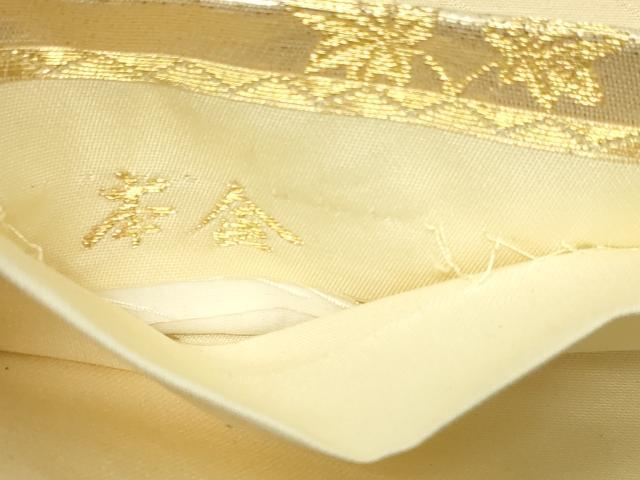 平和屋本店▼六通柄袋帯　唐織　正倉院花文　本金　正絹　24ｋ　逸品　DABE9135sf