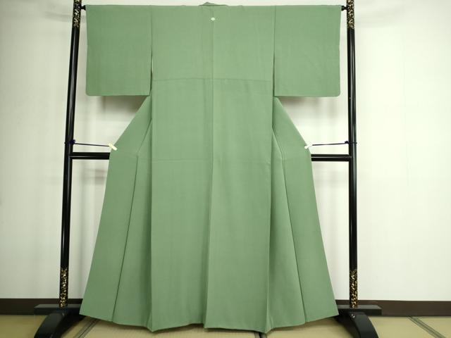 平和屋着物■上質な色無地 柳染 正絹 逸品 DABE9191sf
