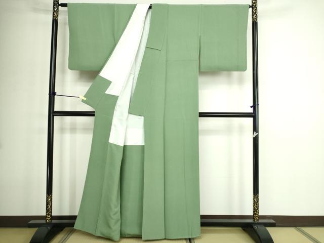 平和屋着物■上質な色無地 柳染 正絹 逸品 DABE9191sf