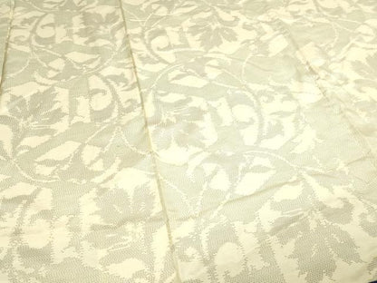 平和屋着物■本場白大島紬 更紗花文 正絹 逸品 DABE9192sf