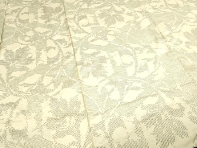 平和屋着物■本場白大島紬 更紗花文 正絹 逸品 DABE9192sf