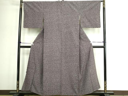 平和屋着物■上質な紬 舞葉文 舞葉文 正絹 逸品 DABE9198sf