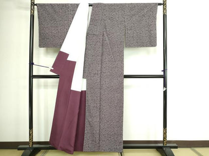 平和屋着物■上質な紬 舞葉文 舞葉文 正絹 逸品 DABE9198sf