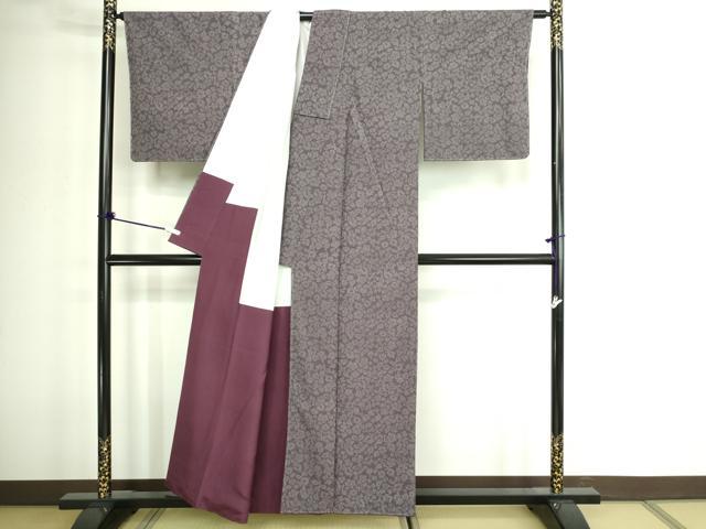 平和屋着物■上質な紬 舞葉文 舞葉文 正絹 逸品 DABE9198sf