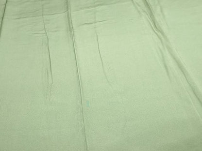 平和屋着物■上質な色無地 作家物 山葵色 正絹 逸品 DABE9203sf