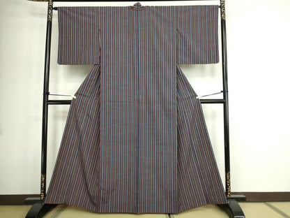 平和屋着物■上質な紬 間道 正絹 逸品 DABE9205sf