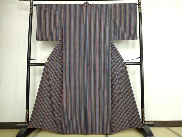 平和屋着物■上質な紬 間道 正絹 逸品 DABE9205sf