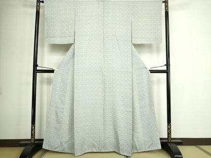 平和屋着物■上質な小紋 更紗花文 正絹 逸品 DABE9211sf
