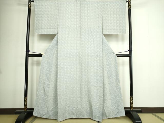 平和屋着物■上質な小紋 更紗花文 正絹 逸品 DABE9211sf