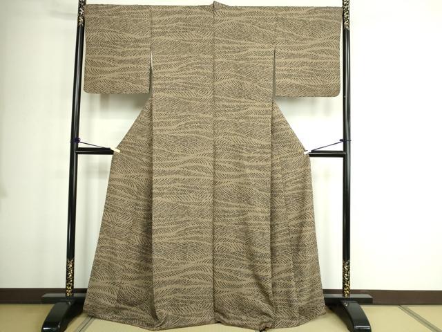平和屋着物■上質な小紋 霞文 正絹 逸品 DABE9213sf