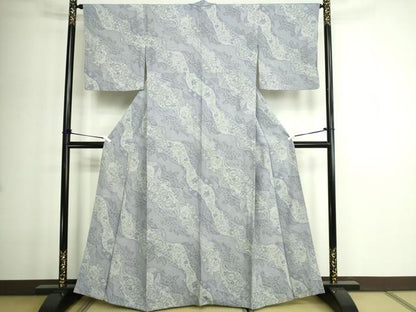 平和屋着物■上質な小紋 辻が花 正絹 逸品 DABE9218sf